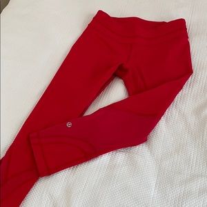 RED sexy lululemon leggings